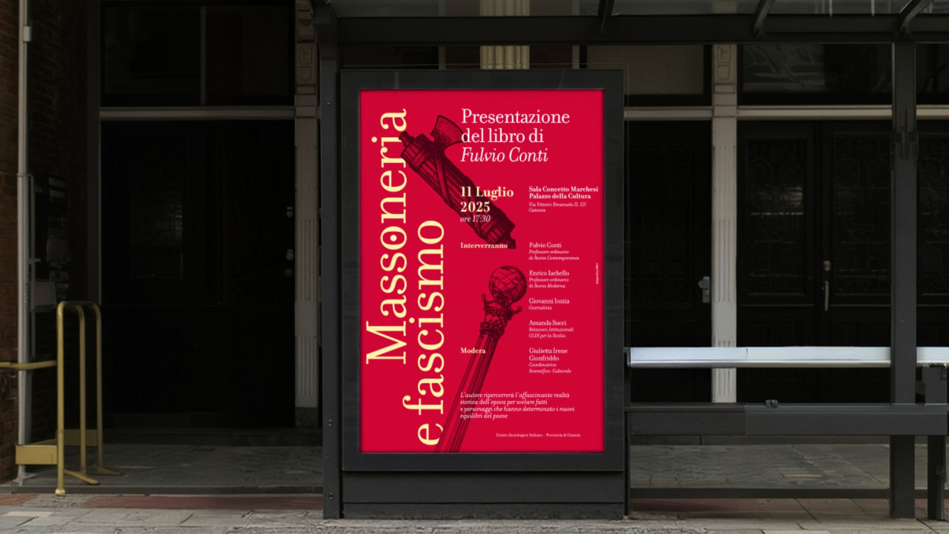 Massoneria e Fascismo poster design